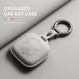Leather Car Key Case Cover for Zeekr 7X Original Car Color Key Bag Cover Protection Car Interior Accessory OEM/Original