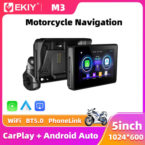 Anti-Theft GPS Wireless CarPlay for Universal Moto Android Head Unit EKIY