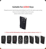 Aluminum Alloy Goatskin 5 Button Car Key Case Cover For Lexus LM350h LM500H 2023 2024 Car Key Protection Shell Accessories Ca