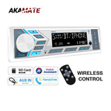 1Din Marine Stereo Radio Bluetooth 200W for RV UTV