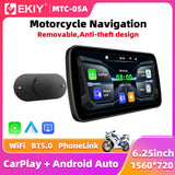 6.25" Wireless CarPlay GPS Motorcycle Digital Display Car Interior Accessory EKIY