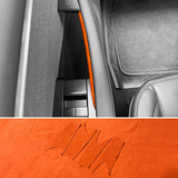 For Tesla Model 3 Model Y Door Inner Handle Trim Frame Decorative Sticker Car Interior Tuning Accessories Made of Alcantara C
