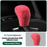 Made of Silicone For Toyota Highlander (2017-2021) Car Control Gear Shift Knob Boot Cover