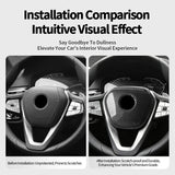 For BMW G-Chassis Carbon Fiber Car Steering Wheel Airbag Trim Protection Cover Car Steering Wheel Airbag Trim Protection Cove