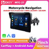 7" Wireless CarPlay GPS Display for Universal Motorcycle Android Head Unit EKIY