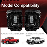 LED Fog Lights for Chevy Silverado 2500HD 3500HD 24-25 Car Interior Accessory MAGIC COLORM