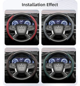Breathable Leather Steering Wheel Cover for Mitsubishi