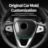 For BMW G-Chassis Carbon Fiber Car Steering Wheel Airbag Trim Protection Cover Car Steering Wheel Airbag Trim Protection Cove