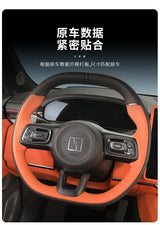 For Zeekr 7X 25-26 Car Center Control Button Transparent Epoxy Sticker Steering Wheel Key Protective Cover Accessories
