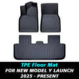 Floor Mats & Cargo Liner for New Tesla Model Y Juniper 2025+ TPE All Weather Floor Mat Cargo Liner