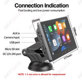 7-inch Wireless CarPlay Monitor for Universal Cars