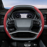 Universal Breathable Leather Steering Wheel Cover