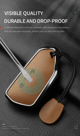 Goatskin Car Key Case Cover for Volkswagen Golf 8 MK8 ID.3 ID.4 Cupra Skoda Octavia A8 SEAT Leon MK4 2020 2021 Formentor Tarraco