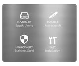Stainless Steel Door Handle Covers for Jimny JB64 JB74 Car Interior Accessory OEM