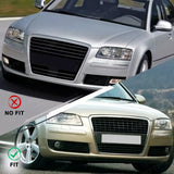 Front Bumper Fog Light Grille for Audi A8 2006-2008 Fog Light Grille MAGIC COLORM