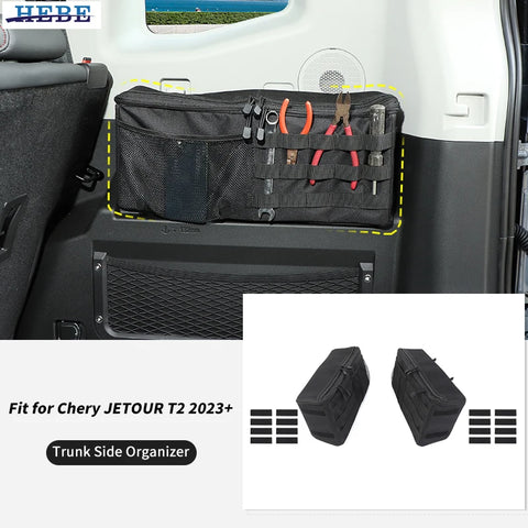 Oxford Trunk Organizer Bag for Chery T2 Traveler 2023+ Car Interior Accessory HEBE