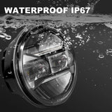 Motorcycle Round 5.75Inch LED Headlight For Harley Honda Shadow VT 600 700 750 1100 VTX 1300 White Drl Hi/Low 5-3/4 Headlamp