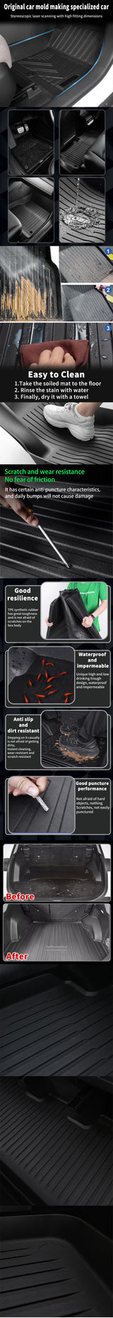 Custom TPE All-Weather Floor Liners for Jetour T2 2024–2025 Car Floor Mat CATUSIKI