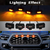 4PCS Amber Grille Lights for Toyota Tacoma 2020-2022 LED Ambient Light MAGIC COLORM