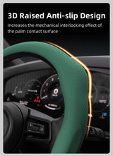 Perforated Leather Steering Wheel Cover for Hyundai Tucson