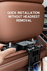 Upgraded Dual-Use Car Table for Steering Wheel and Backseat, with Phone Holder Cup Holder, Heavy-Duty 20kg Load