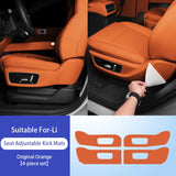 For Li Lixiang L7 L8 L9 2022 2023 Car seat adjustment On both sides Anti kick pad protective sticker for lixiang