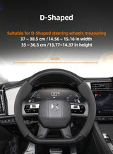 DS Suede Matte Carbon Fiber Steering Wheel Cover Car Interior Accessory Hocasen