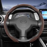 BYD Snap-On Sports Suede Steering Wheel Cover Interior