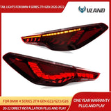 BMW 4 Series OLED Tail Lights Seq Signal 2020-22 LED Ambient Light Vland