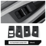 Tesla Model Y Launch 2025 Juniper Car Glass Lift Switch Panel Door Armrest Lift Control Trim Cover Silicone