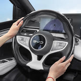 Snap-On Wave-Shaped Steering Cover for BYD Atto 3 Car Interior Accessory Hocasen
