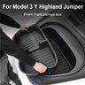 For Tesla Model 3 Y Highland Juniper Car Front Trunk Storage Box TPE Material Organizer Container Front Trunk Accessories