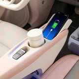 For Leapmotor T03 20-25 Car Leather Armrest Box Central Console Storage Wireless Fast Charging Armrest Organizer Accessories