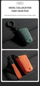 Suede Cars Key Case Cover For Toyota Auris Corolla Reiz Avensis Rav4 Levin Camry Verso Yaris Scion Aygo Protector Keychain Shell