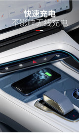 For Zeekr 001 Car Center Console Wireless Charging Mat Silicone Anti Slip Scratch-resistant Pad Interior Accessories