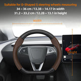 Carbon Fiber Leather Cover for Tesla Model 3 Y X S