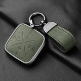 8 Button Aluminum Alloy Goatskin Car Key Case Cover for Zeekr X 001 009 2022 2023