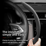 Segmented Suede Steering Wheel Cover for Jaguar XF XE Car Interior Accessory Hocasen