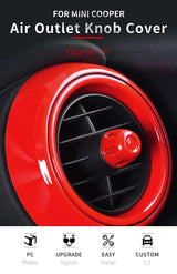 AC Knob Trim for MINI COOPER F55 F56 F57 (4 Pcs) Car Interior Accessory GMUNI