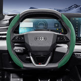 Sports Suede Steering Wheel Cover for Audi Models