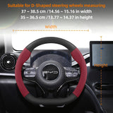 BYD Suede Matte Carbon Fiber Steering Wheel Cover