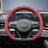 Kia Suede Snap-On Steering Wheel Cover Non-Slip