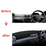 Premium Leather Dashboard Cover Mat for Mazda 3 BK 2003–2008 Dashboard Mat CATUSIKI