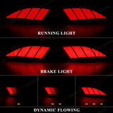 Rear Bumper LED Turn Signal Lights for Lexus RX 2020 LED Ambient Light MAGIC COLORM Pattern C Smoked Lens