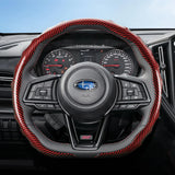 Subaru Carbon Fiber Steering Wheel Cover Black