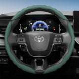 Sporty Wave-Shaped Leather Wheel Cover Toyota