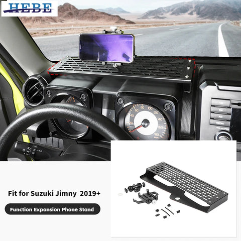 Aluminum Alloy Phone Stand for Suzuki Jimny 2019-2025 Car Interior Accessory HEBE