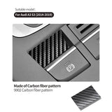Handbrake Button Knob Trim Sticker for Audi 8V A3 S3 (2014-2019) Anti Scratch Carbon Fiber