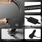 96 LED Windshield Strobe Bar Emergency Light Universal Car Interior Accessory MAGIC COLORM