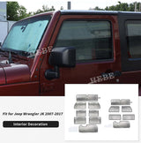 Window Sunshade Foil for Jeep Wrangler JK 2007-2017 Car Interior Accessory HEBE